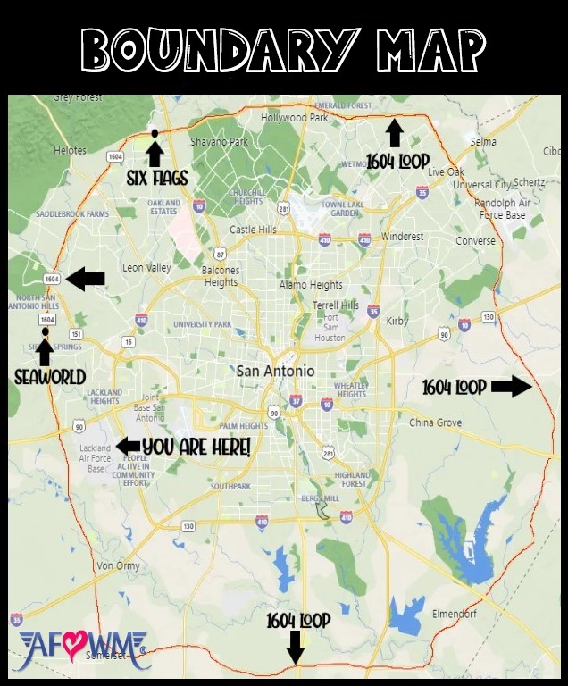 directions to lackland air force base